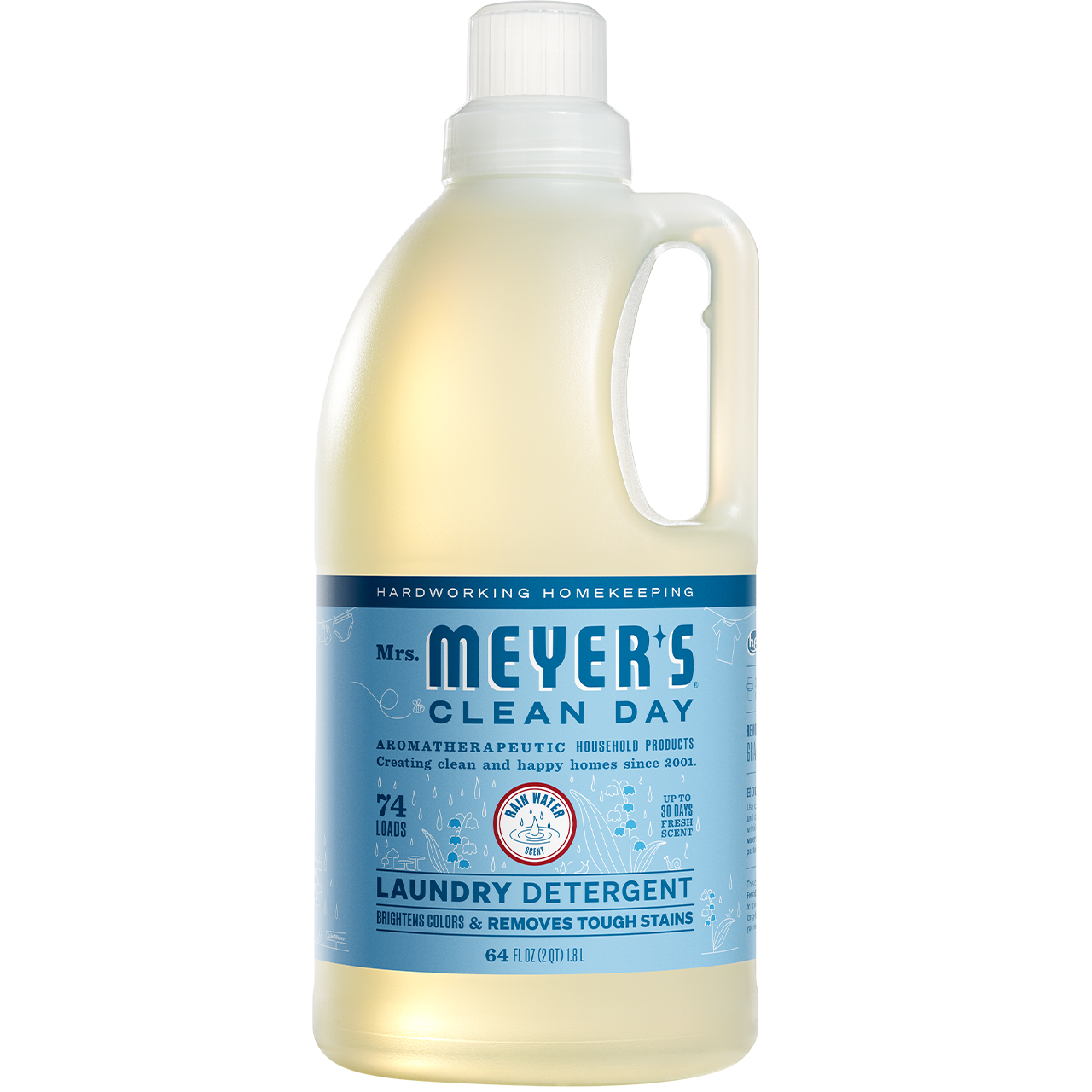 Mrs. Meyer's Clean Day Liquid Laundry Detergent – Rain Water (64 oz)